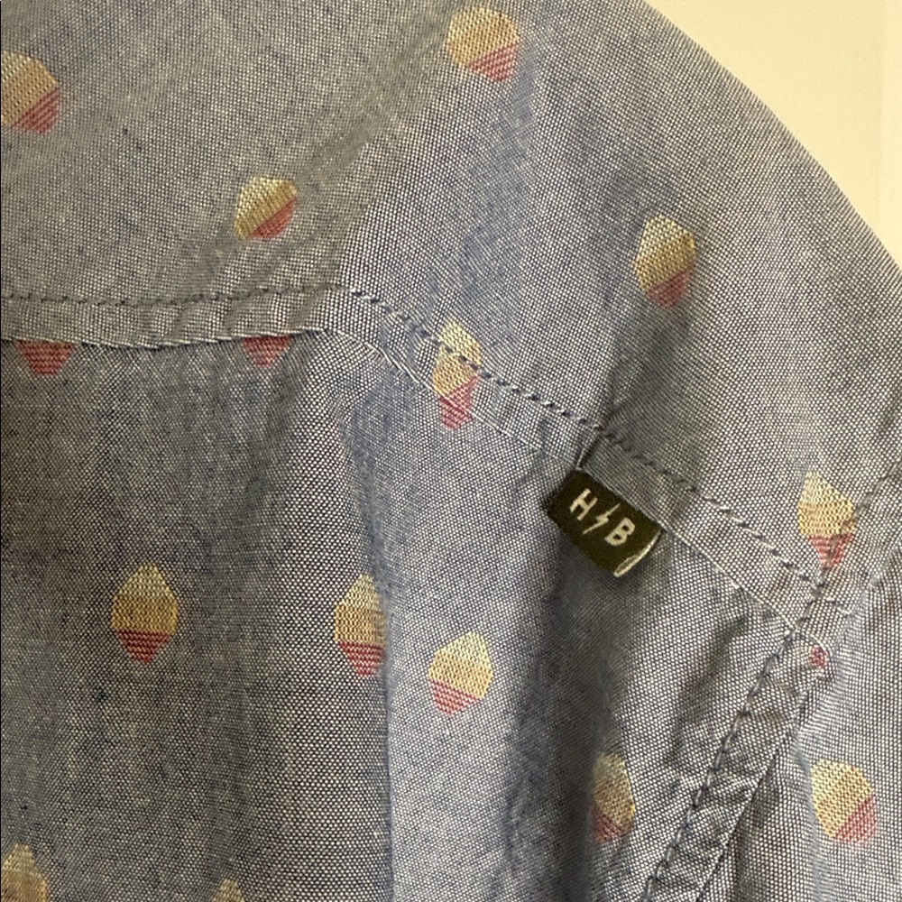 Howler Brothers Blue Patterned Button Down Shirt.… - image 7